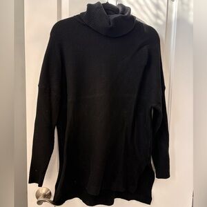 Elegant Black Cowl Neck Sweater